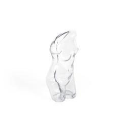 Γυάλινο Βάζο Σώμα 13 x 15 x 27 cm - Διαφανές