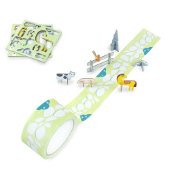 Παιχνίδι Χάρτινες Φιγούρες και Αυτοκόλλητη Ταινία Tape Gallery 20 m x 5 cm - Φάρμα Παιχνίδι Χάρτινες Φιγούρες και Αυτοκόλλητη Ταινία Tape Gallery 20 m x 5 cm - Φάρμα